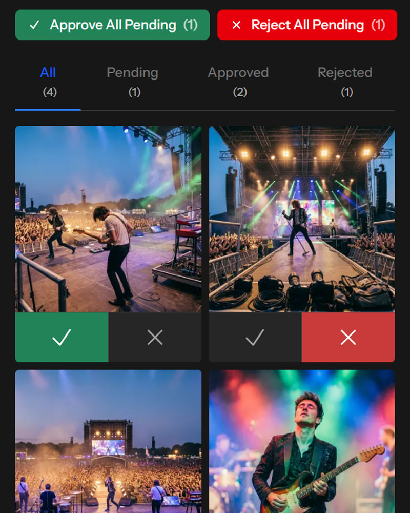 Easily Approve or Reject Photos in Bulk