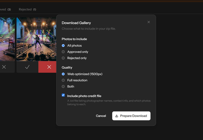 Download Selections