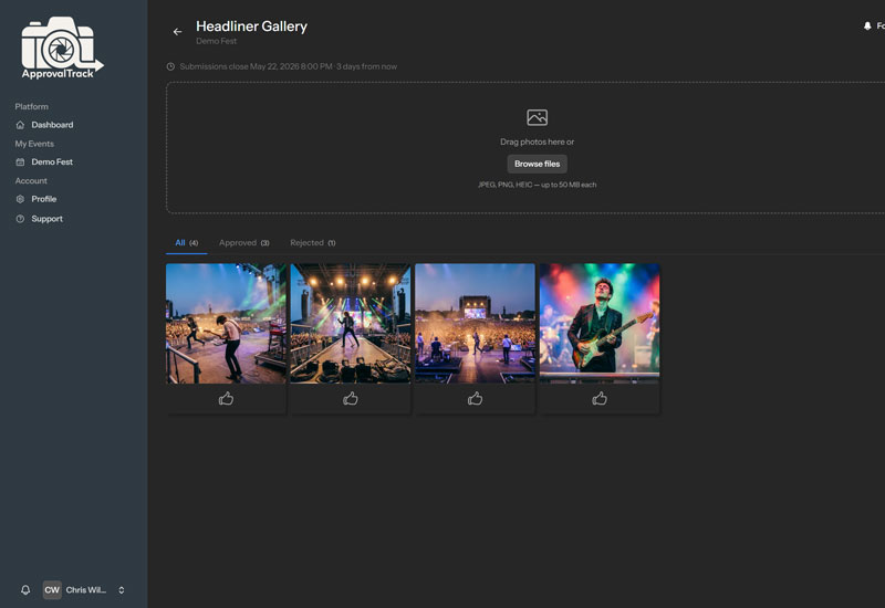 Photographer Submit